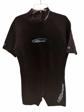 Neosport Men's Black Shorty Wetsuit Swim Suit Size XL